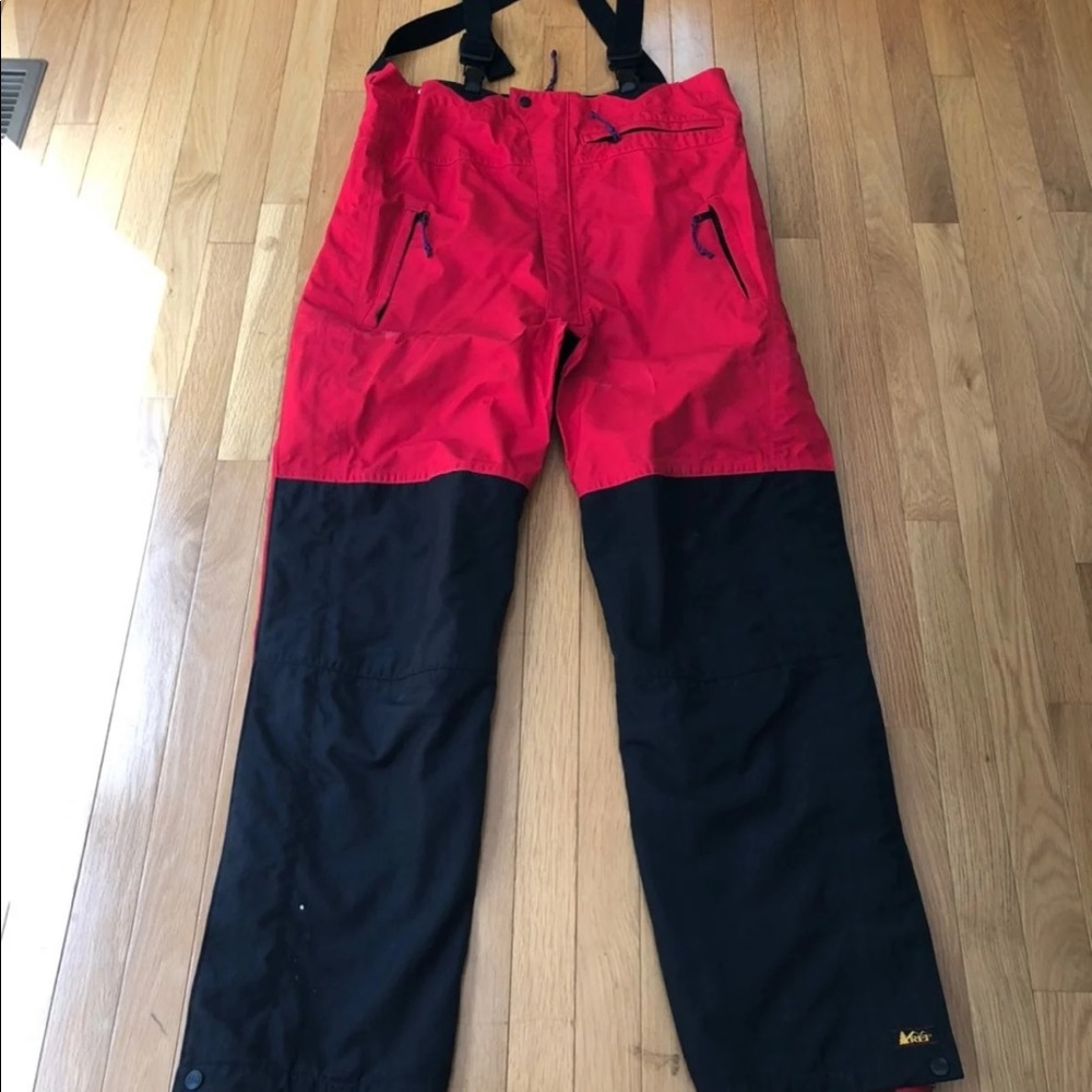 REI Goretex Full Zip Snow Pants w/ Suspenders